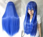 Peruca Azul Lisa
